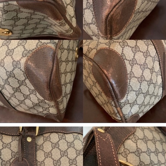 Gucci Brown Monogram Boston bag Vintage - Picture 5 of 8